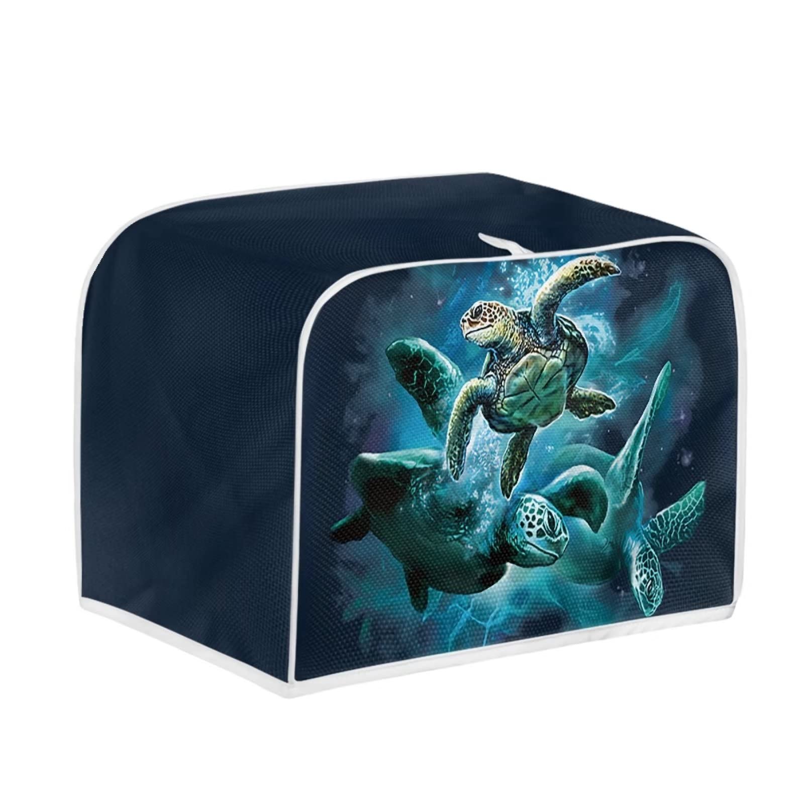 Uourmeti Sea Turtle Toaster Dust Cover 4 Slice Bakeware Protector Toaster Cover Dust Protection Bread Toaster Cover Medium Washable Appliance Cover for Kitchen