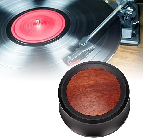 Miniatura 4 de Estabilizador de peso de registro, abrazaderas de peso de placa giratoria Estabilizador de peso de madera maciza del reproductor de discos de