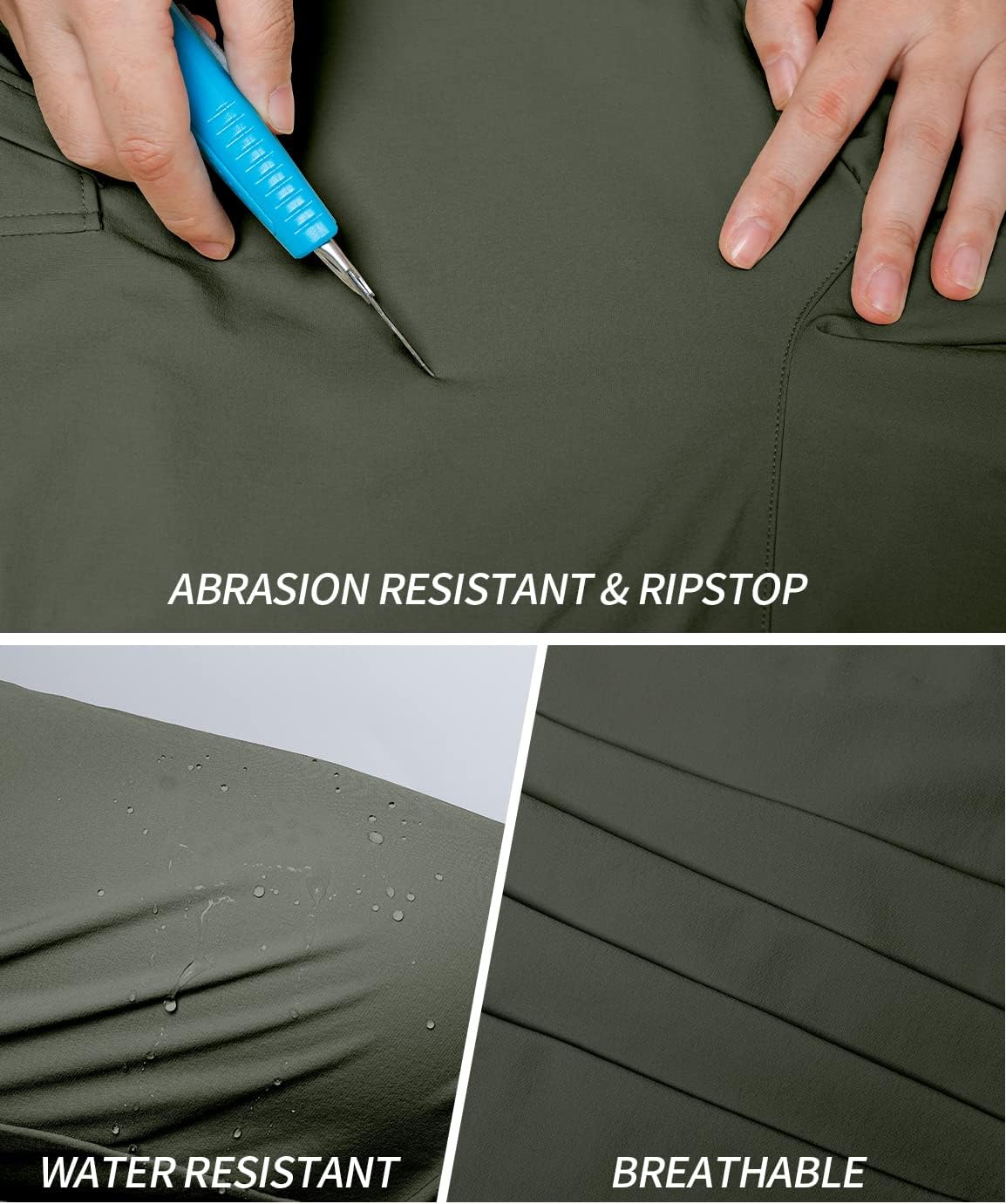 Womens Cargo Hiking Pants UPF 50+ Quick Dry Water Resistant Running Joggers Athletic Track Pants with Pockets : Clothing, Shoes & Jewelry