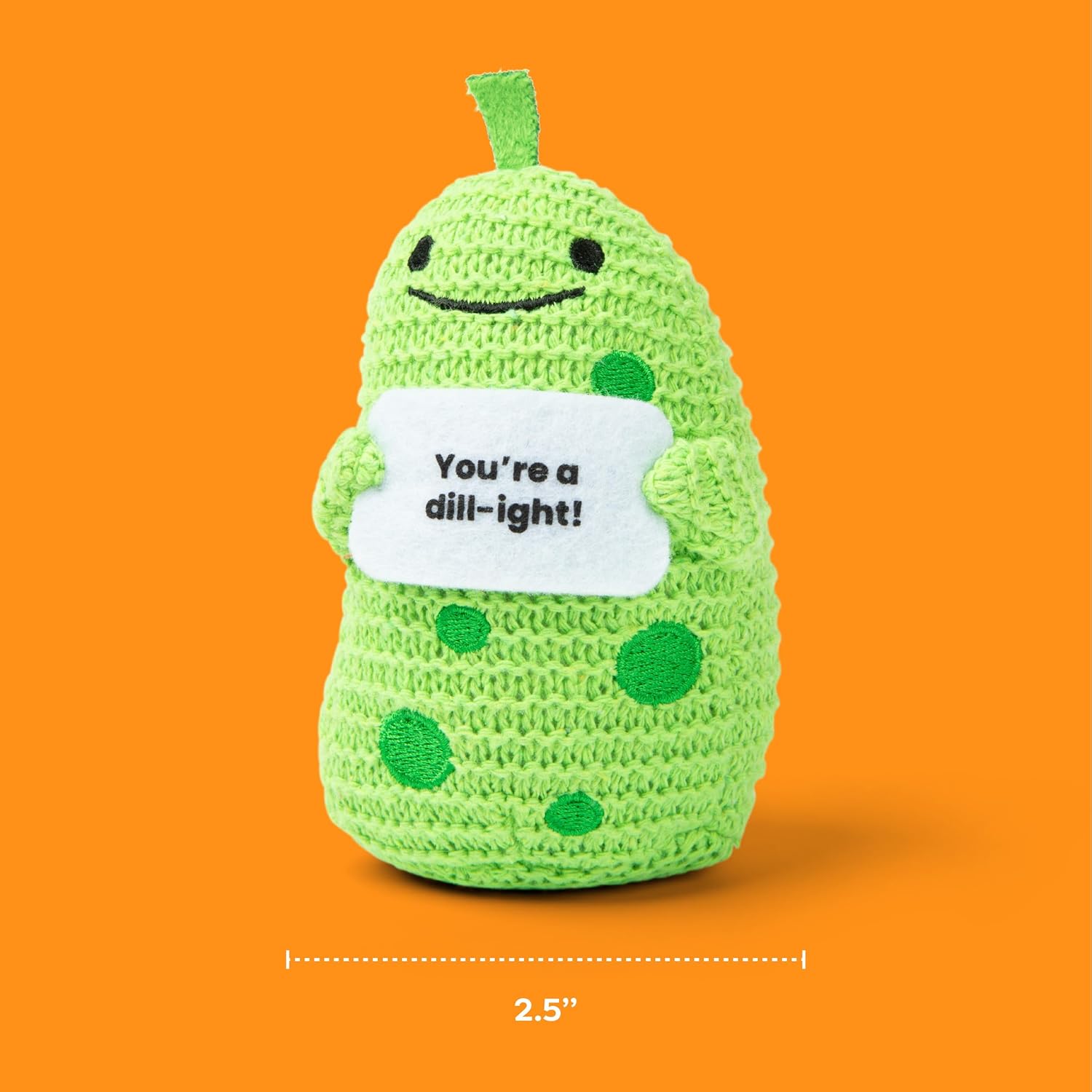 Lil Cheers Pickle By Relatable, The Uplifting Plush Ideas Spreading Good Vibes, Perfect Plushies and Stuffed Animals Gifts for Mom Includes 1 Pickle Plush