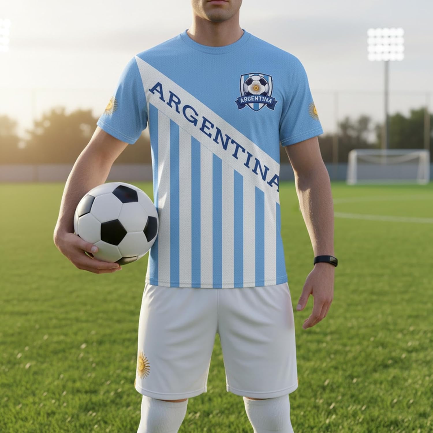 National Flag Soccer Jersey Football Training Apparel Outdoor T-Shirt Print Crewneck Fashion Short Sleeve for Men and Women - Image 4