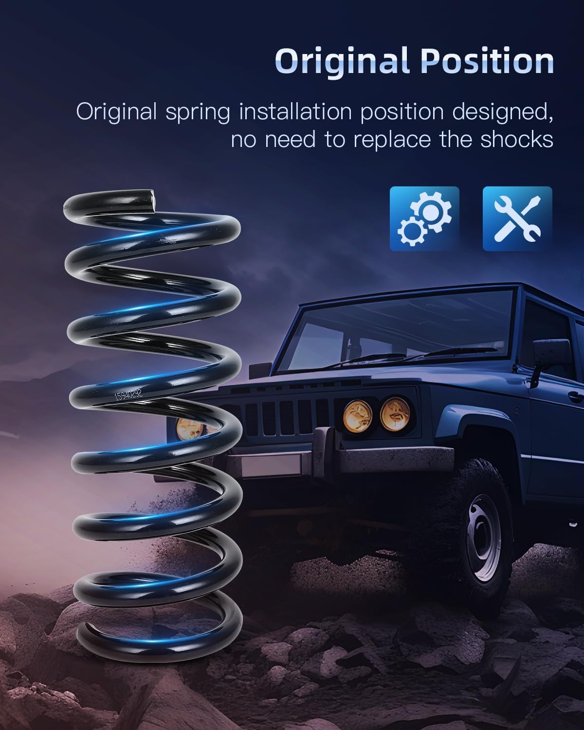 ECCPP 2PCS Rear Coil Springs Suspension Coil Spring Set 81387 15940292 20839863 for 2007 2008 2009 2010 2011 2012 2013 2014 2015 2016 2017 for Chevrolet Equinox