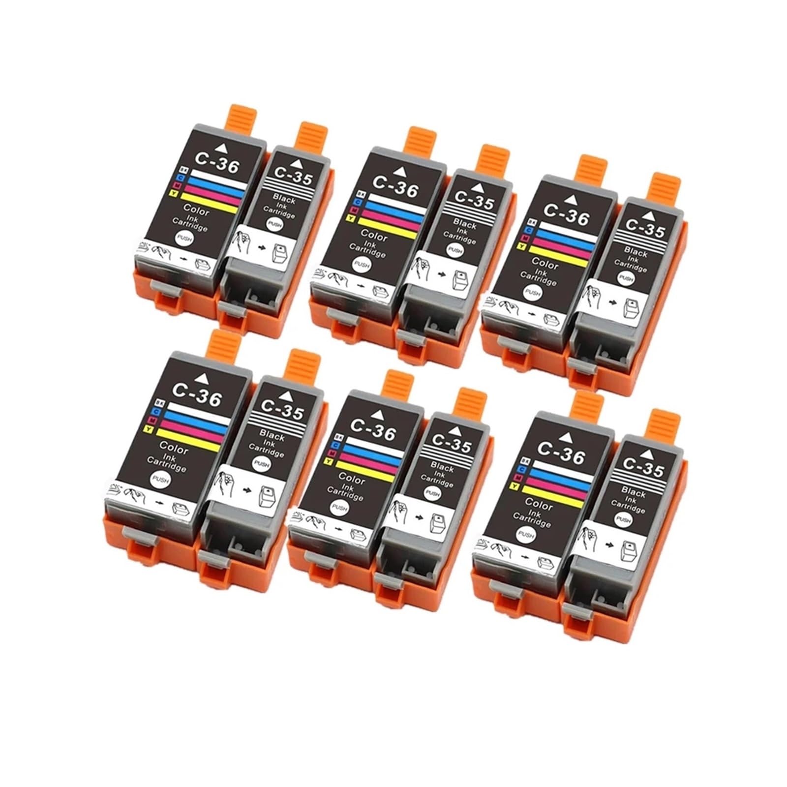 Cartuccia PGI-35 CLI-36, compatibile con Canon, IP100