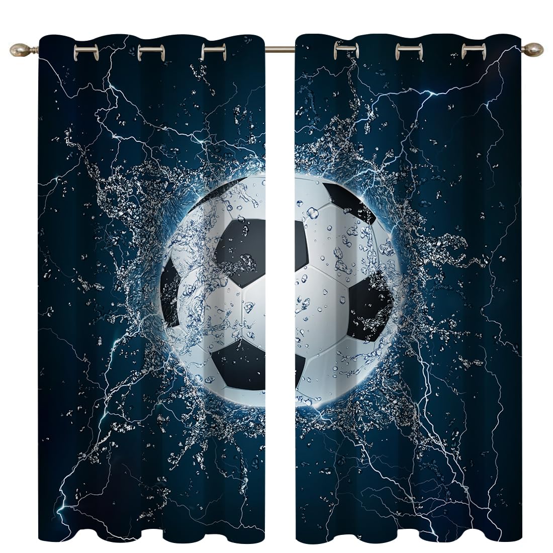 goodbath Football Curtains 46x54 Inch