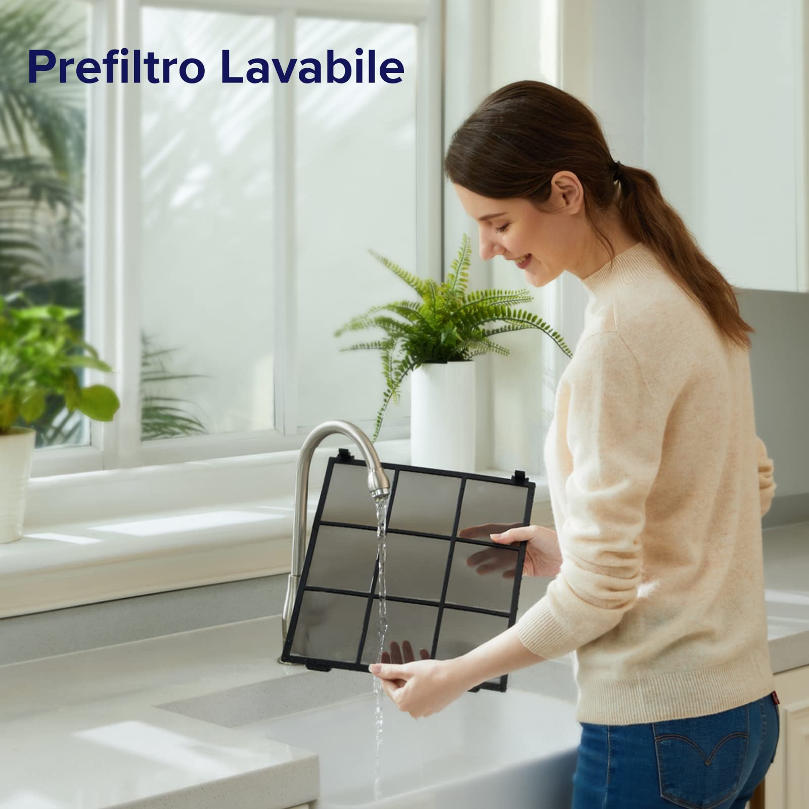 Levoit Purificatore d'Aria con Modalità Animale tramite App, CADR 240 m³/h | Sensore di Luce e Polvere, 52㎡, Filtro HEPA, Controllo Intelligente, contro 99,97% Allergie Polline Peli di Animali e Odori