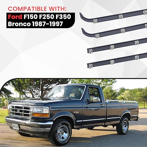 Miniatura 7 de Piodelo Burlete para ventana compatible con Honda Civic Sedan 2016-2021 - Cinturón de sellado exterior para puerta, color negro, modelo de