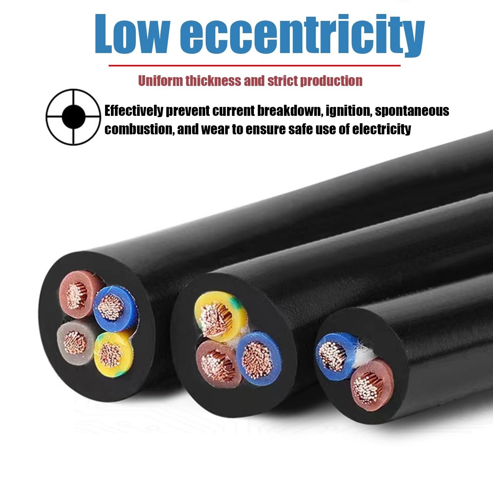 Cable Flexible De Cobre 18/2AWG, 320FT, Con Aislamiento De PVC, 300/500 V(2.5 mm²(14AWG))