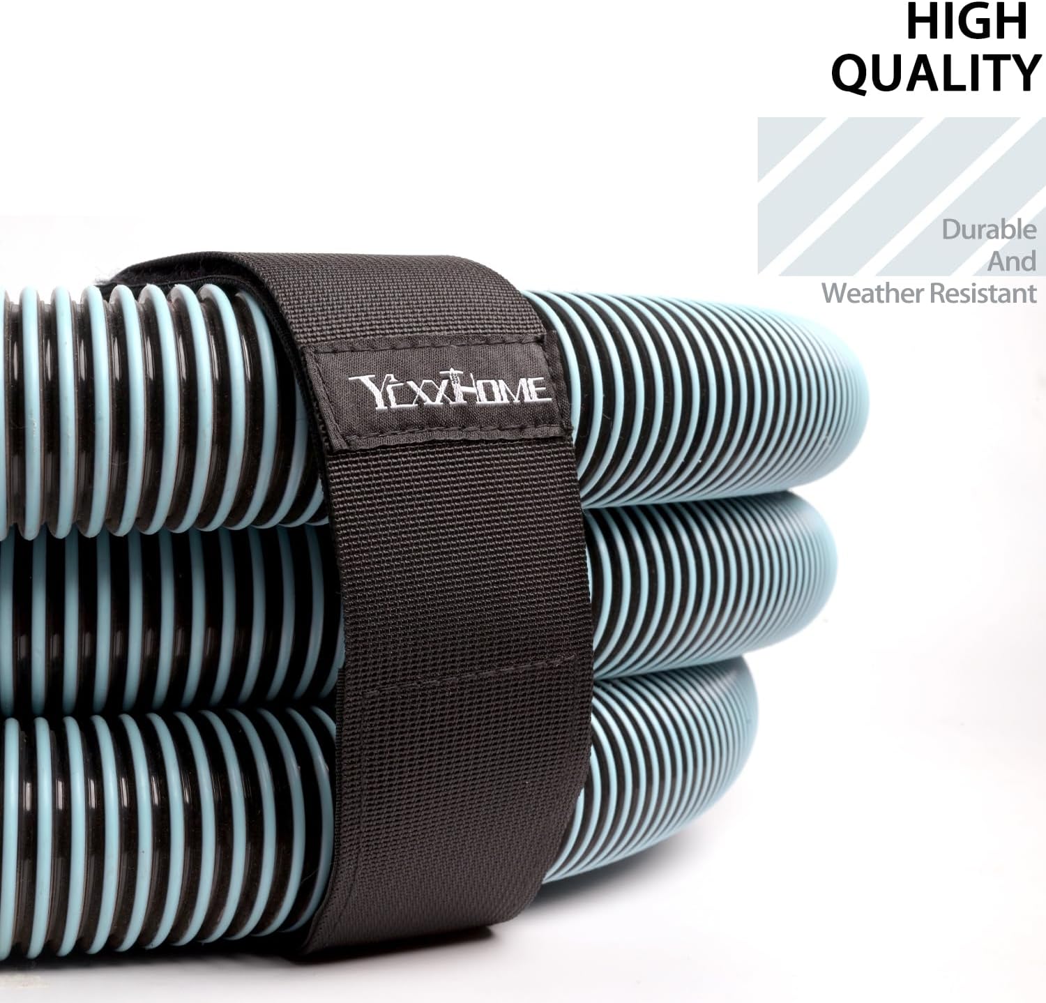 2 Pcs Heavy Duty Nylon Cable Strap Cord Storage Carrying Strap Organizer for Home Office Garden Hose Holder Strap with Carrying Handle for Various Cords Garden Equipment Swimming Pool Garage Tool image 2