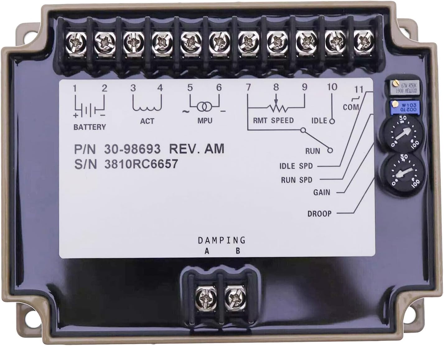 Speed Controller Control Governor 3098693 Generator Parts for Cummins KTA19 Engine