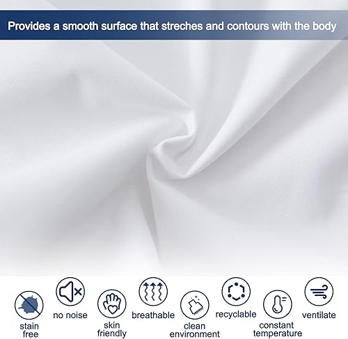 Miniatura 5 de Beclecor Protector de colchón impermeable Queen, transpirable, cómoda y lisa, para máxima protección, bolsillo de 18 pulgadas de profundidad