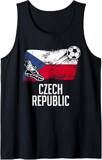 Czech Republic Flag Jersey Czech Soccer Team Czech Tank Top