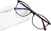 Madison Avenue Blue Light Filter Glasses Women TR90 Blue Light Glasses Computer Glasses for Gaming Metal Hinge Glasses Blue Light Filter without Prescription
