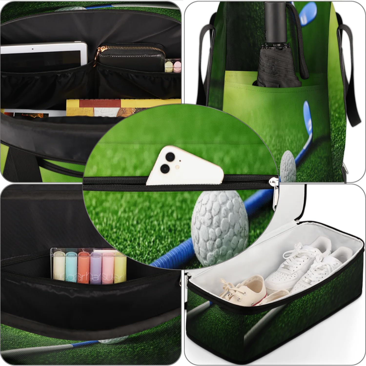 Sac de voyage pour balles de hockey pour homme et femme, sac de week-end, sac fourre-tout pliable et séparé, 47 l pour sport, gym, yoga, couleur, 47 L, Organiseur de sac