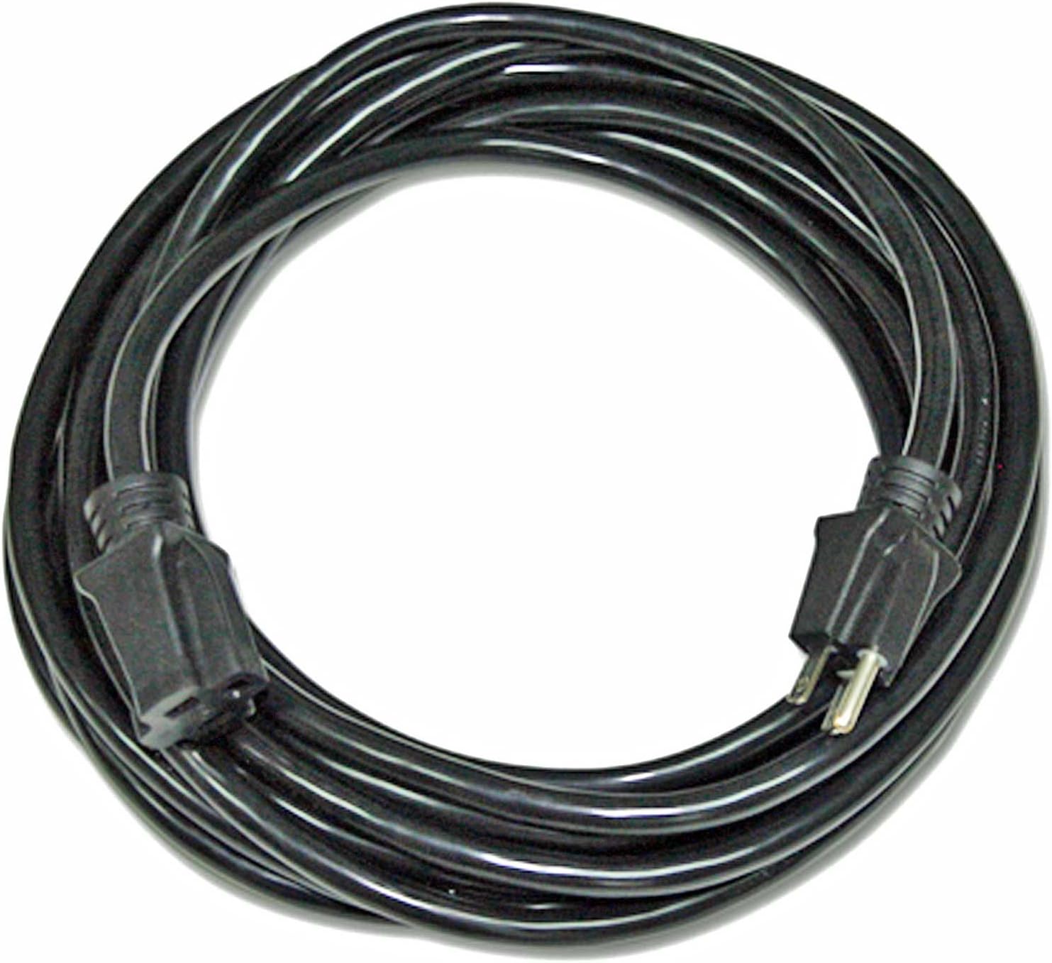 25' Pro Power SJTW Extension Cord, 12/3 AWG, Black
