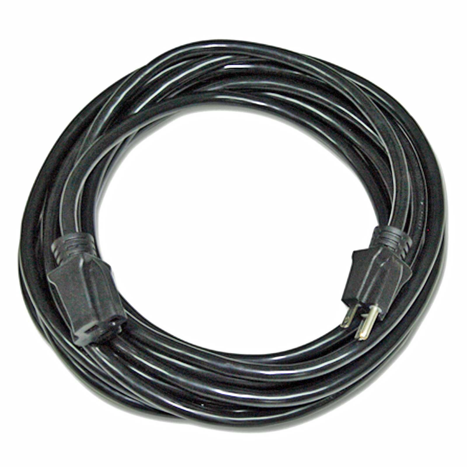 25' Pro Power SJTW Extension Cord, 12/3 AWG, Black