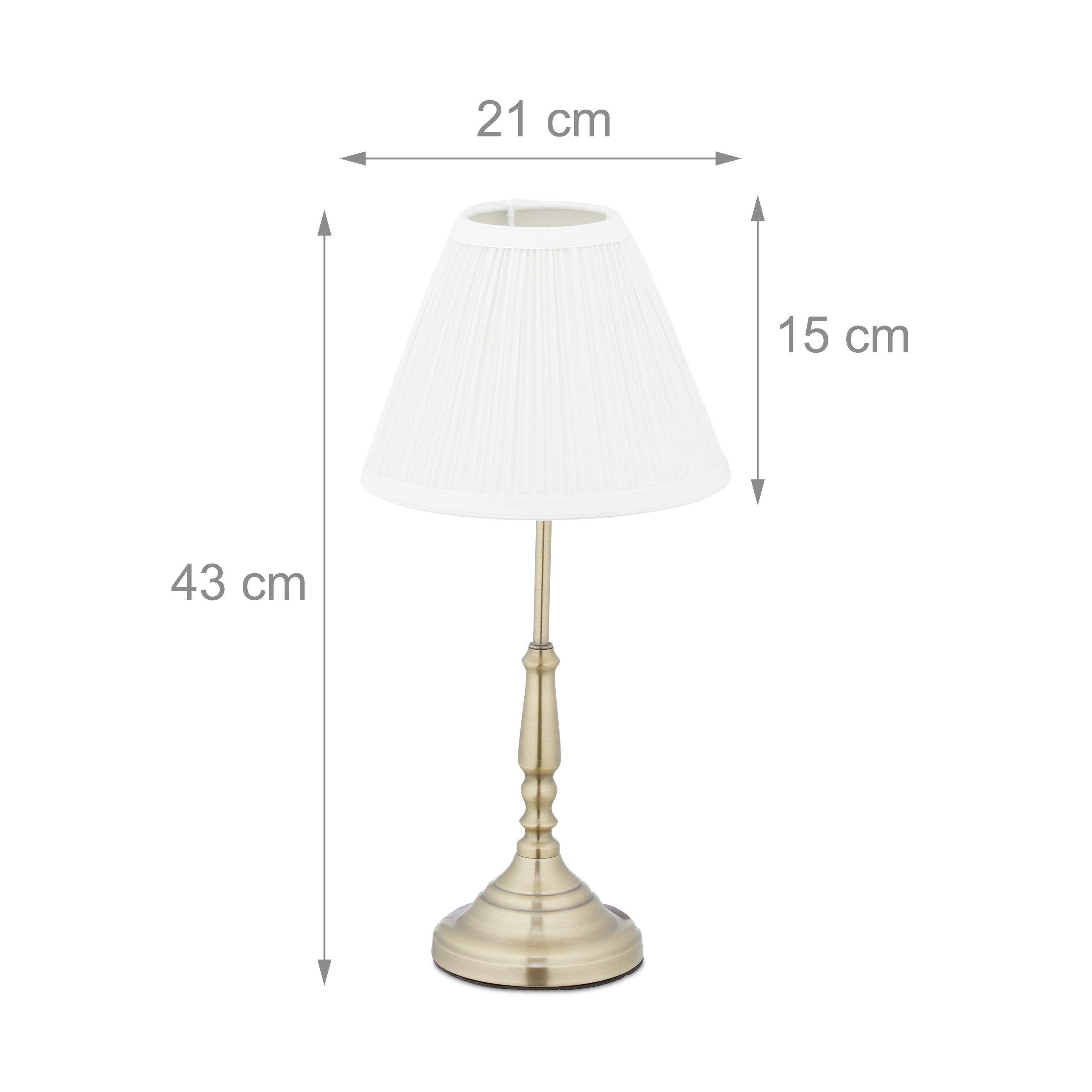 Relaxdays Lampada Da Tavolo Rosa Con Paralume In Velluto E Base In Cristallo - H 47 Cm - Attacco E14