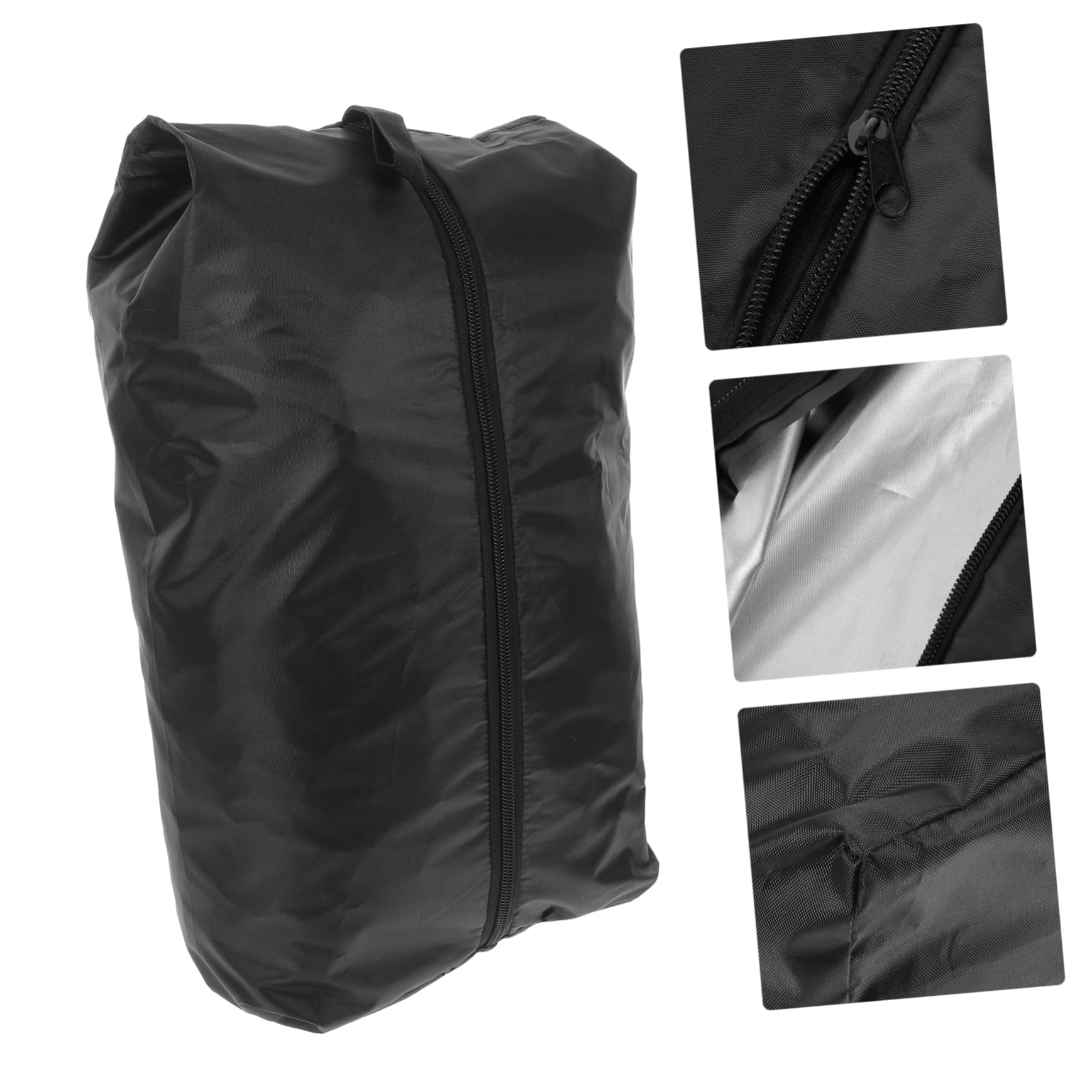 Set di 4 Sacchetti Impermeabili da Viaggio in Poliestere Nero