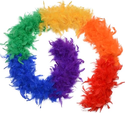 Handy Lidy Boa de plumas Chandelle de 2.12 oz, 72 pulgadas de largo, peso ligero, para mujer, para disfraz de fiesta