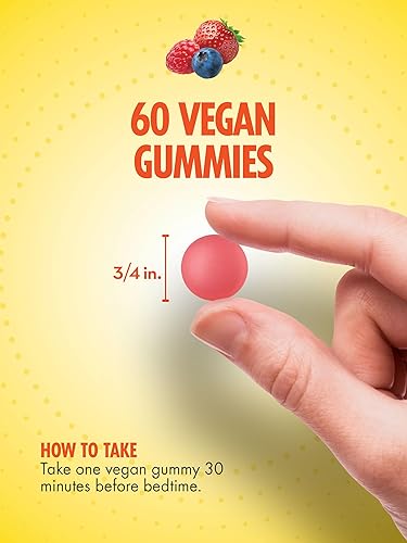 Miniatura 4 de Sundance Gomitas de melatonina de 5 mg  60 unidades  Sabor mixto de bayas  Suplemento vegano, sin OMG y sin gluten para adultos