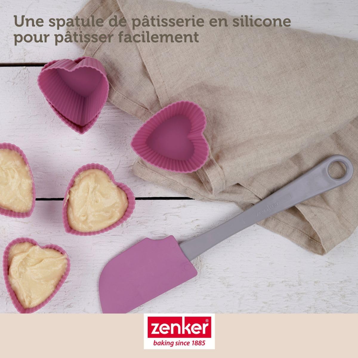 Zenker Set pâtisserie moule à quiche 28 cm avec bol, doseur et spatule