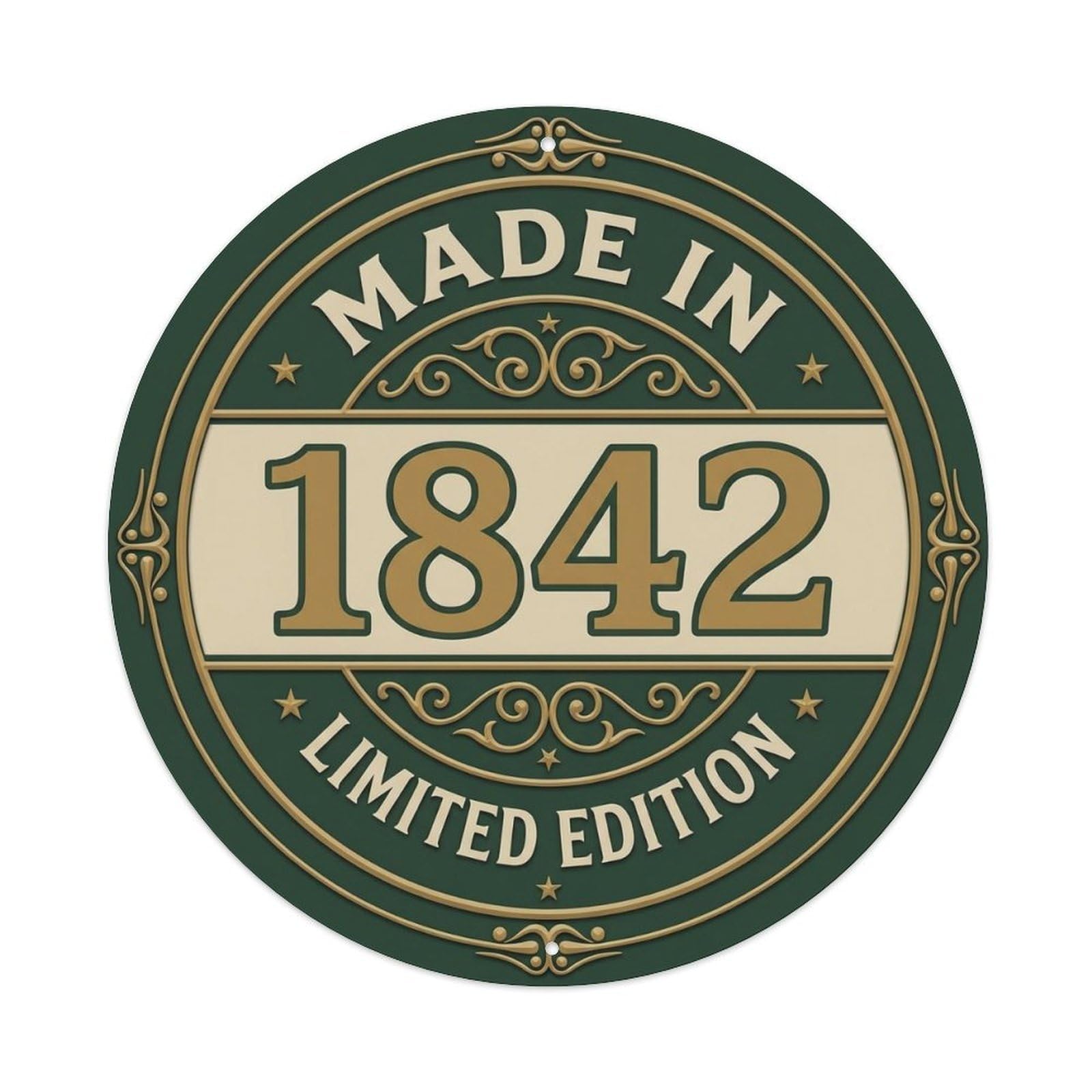 Okahys 8X8inch(20X20cm) Made In 1842 Limited Edition Metal Tin Sign
