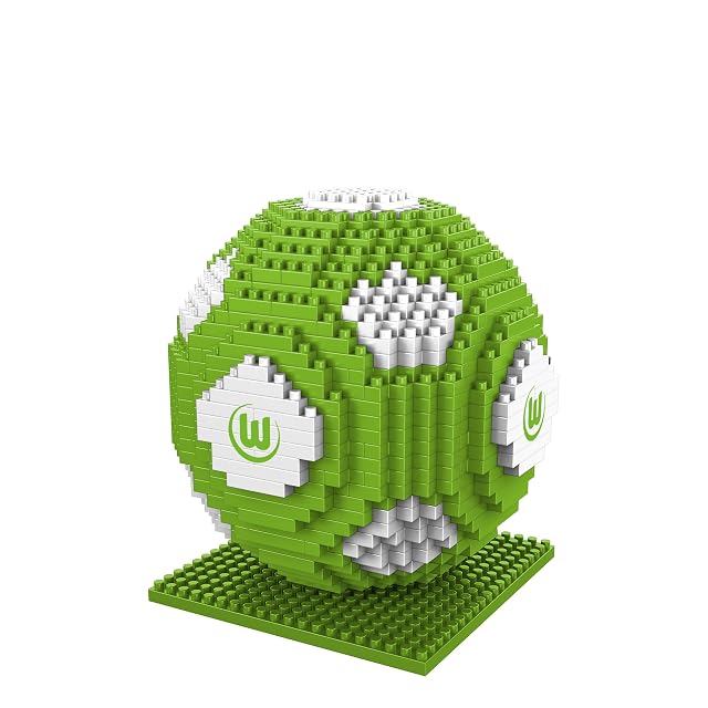 FOCO Producto Oficial del VFL Wolfsburg BRXLZ Piedras 3D Fútbol Construcción Set + 12 YO Bricks