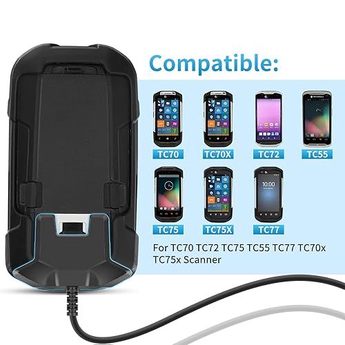Miniatura 5 de Cable de carga USB para escáner Zebra TC77, cargador actualizado para TC70, TC72, TC75, TC55, TC77, TC75EK, TC700H, TC700K, TC77HL, TC720L, TC70x,