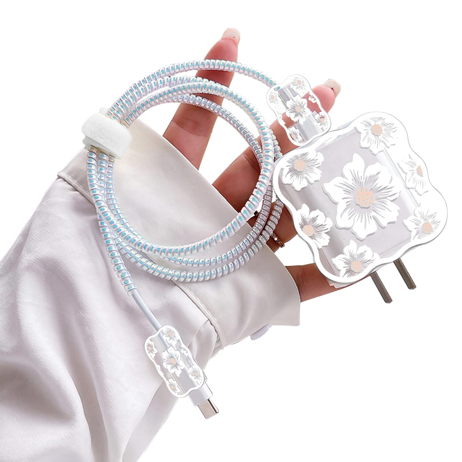 Protettori Per Cavi IPhone A Forma Di Cuore 3D - Anti-Rottura E Anti-Morso Animali, Rosa - Foto 9