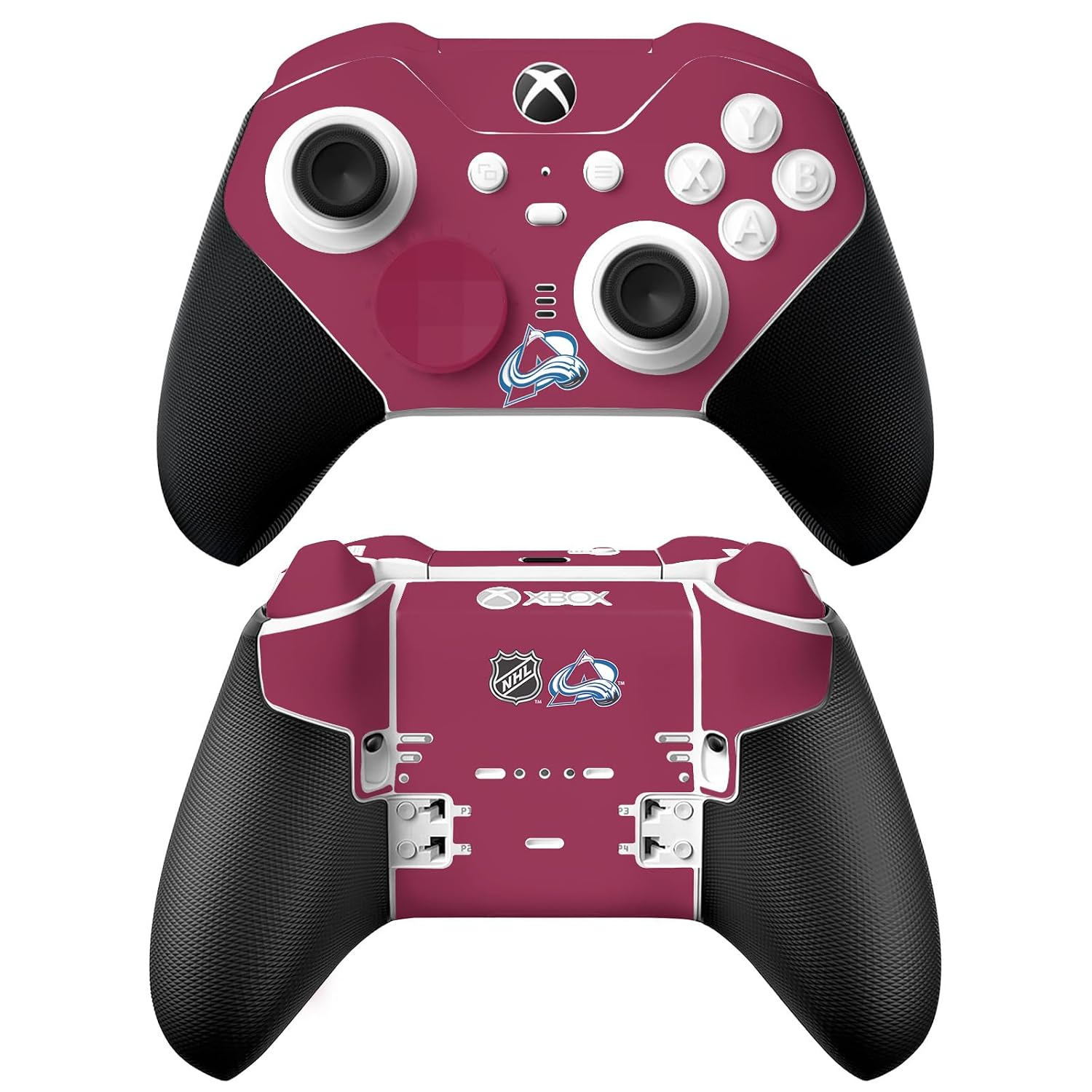 Head Case Designs Officially Licensed NHL Oversized Colorado Avalanche Vinyl Sticker Gaming Skin Decal Cover Compatible With Xbox Series X & S Elite Wireless Controller Series 2