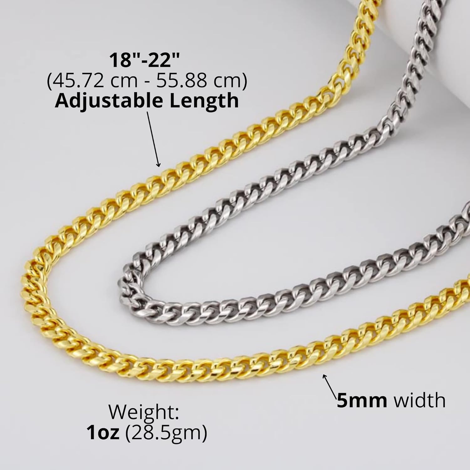 Necklace For Boyfriend From Girlfriend, I Love You Gifts For Boyfriend, K Gold Mens Cuban Link Chain Birthday Valentine Anniversary Promise Present For BF,