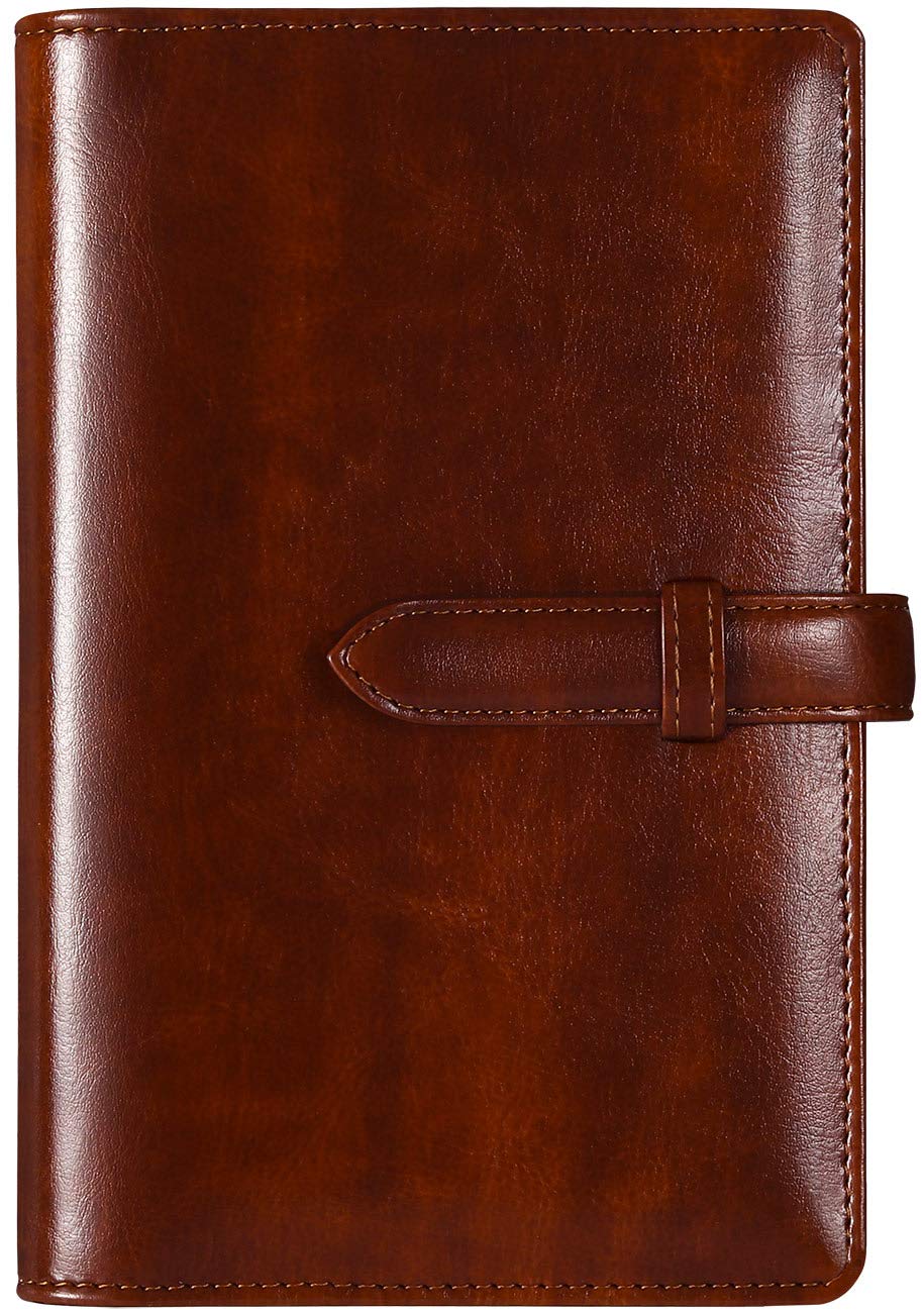 Amazon.co.jp: 【RIHUA】 システム手帳 バイブルサイズ 手帳 革 6穴