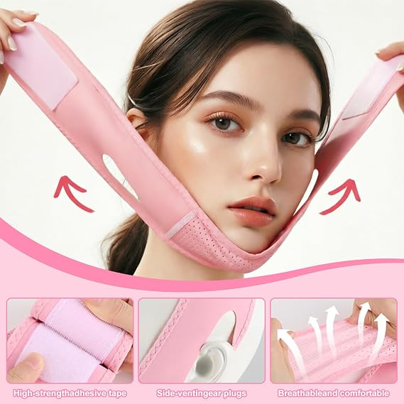 Chin Strap for Sleeping V Line Double Chin Reducer Reusable for Sleeping