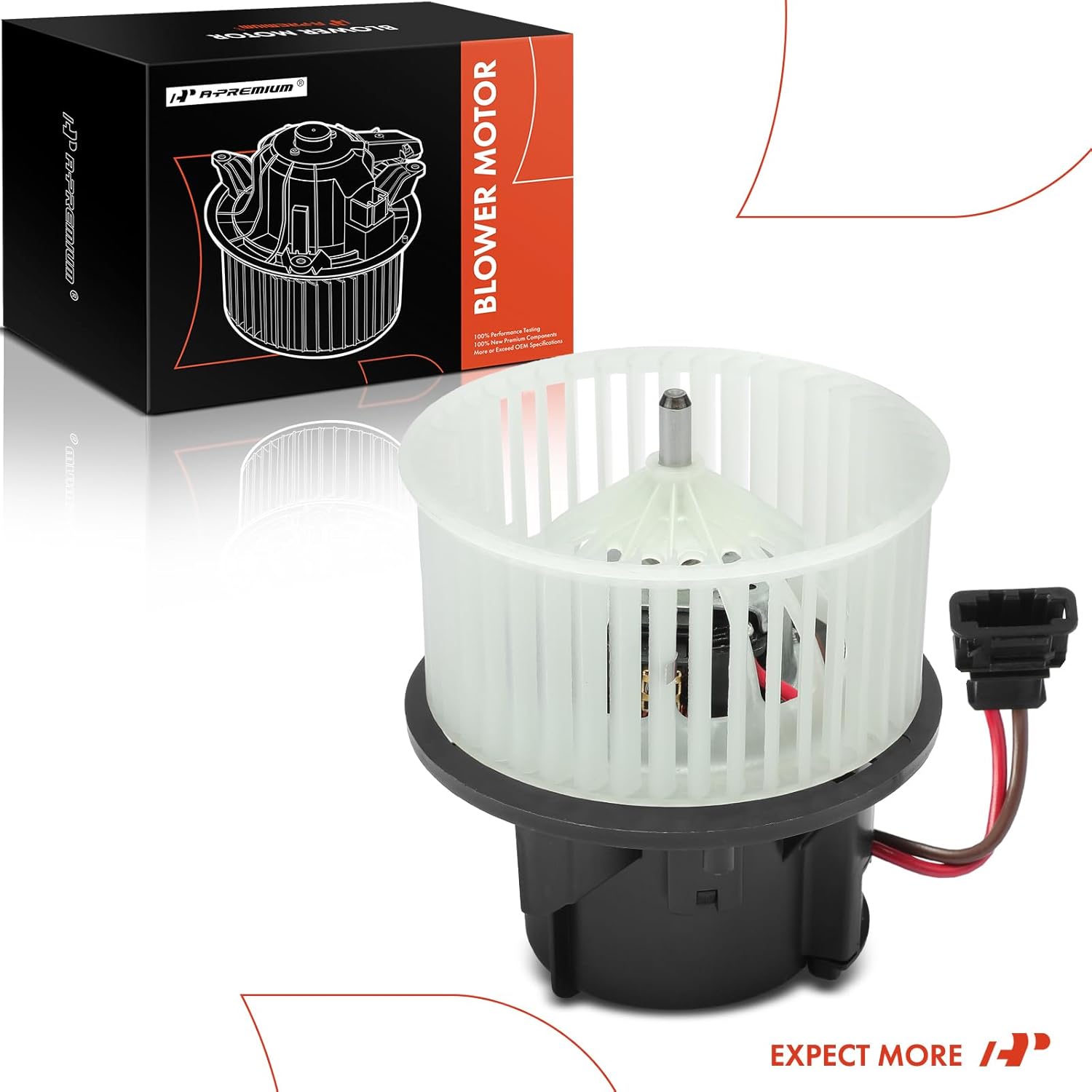 A-Premium Front HVAC Heater Blower Motor Compatible with Volvo XC60, S60, S80, XC70, V60, S60 Cross Country, V60 Cross Country, V70 & Land Rover Range Rover Evoque, LR2, with Fan Cage