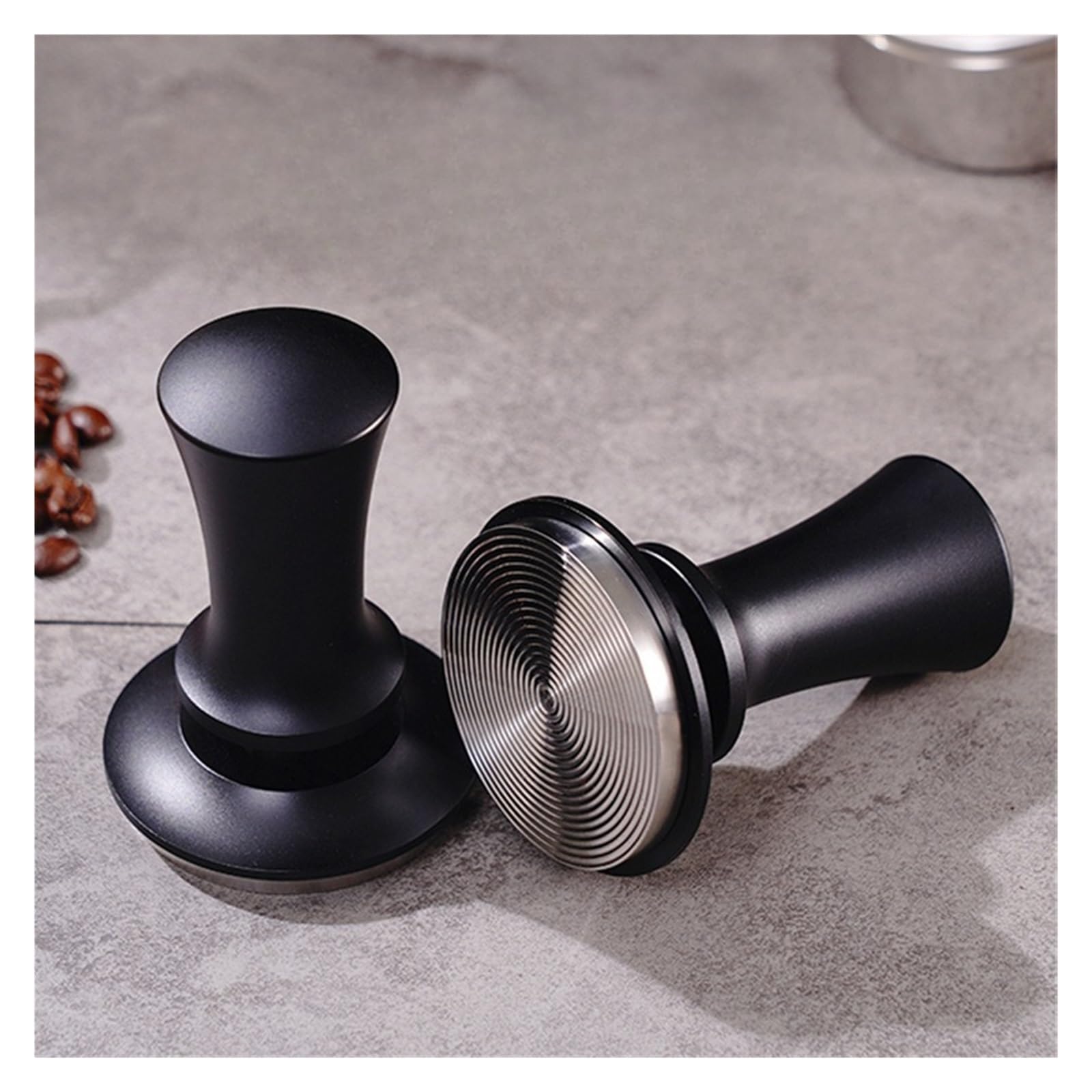 Pressino da 58 mm, caffè barista con molla calibrata, base piatta/filettata in acciaio inossidabile(Flat Base)