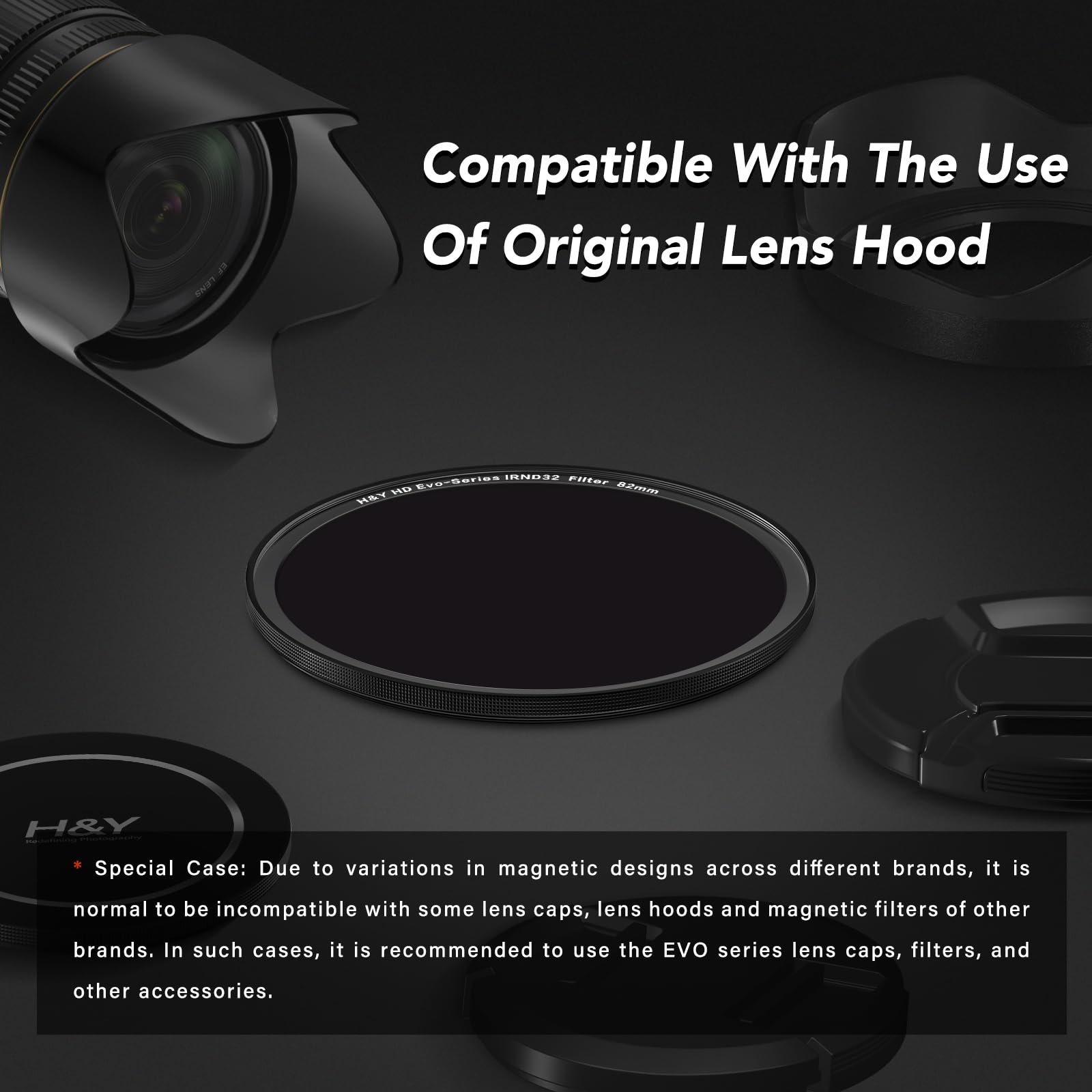 H&Y EVO - Filtro per obiettivo ND1000 da 72 mm, magnetico e filettato, filtro per lenti a densità neutra 2 in 1 (10 stop), vetro ottico HD con 22 nano-rivestimenti multistrato