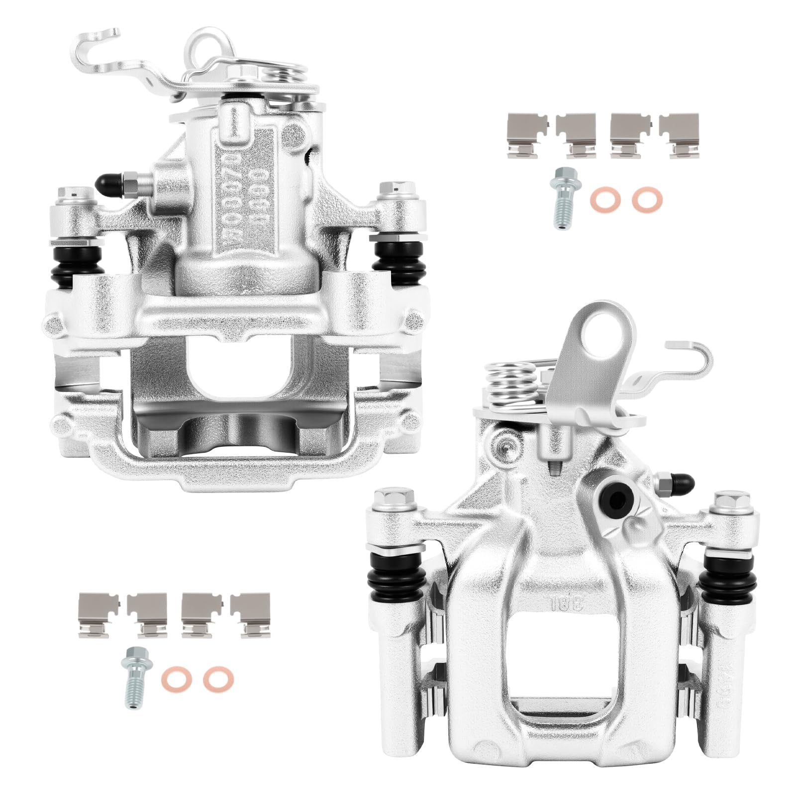 SCITOO Rear Left &amp; Right Brake Calipers With Bracket 19B6384 19B6385 Compatible For Audi For A3 / For A3 Quattro, For VW For TYPE 1 / For Eos/For Golf/For GTI/For Jetta/For Passat