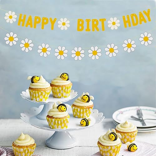 Vista 195 de Zwiebeco Decoración de fiesta de feliz cumpleaños, banderín, guirnalda de banderines, kit de abanico de papel para niños, Capitán América