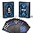 ACELION Waterproof Playing Cards, Plastic Playing Cards, Deck of Cards, Gift Poker Cards (Black Wolf)