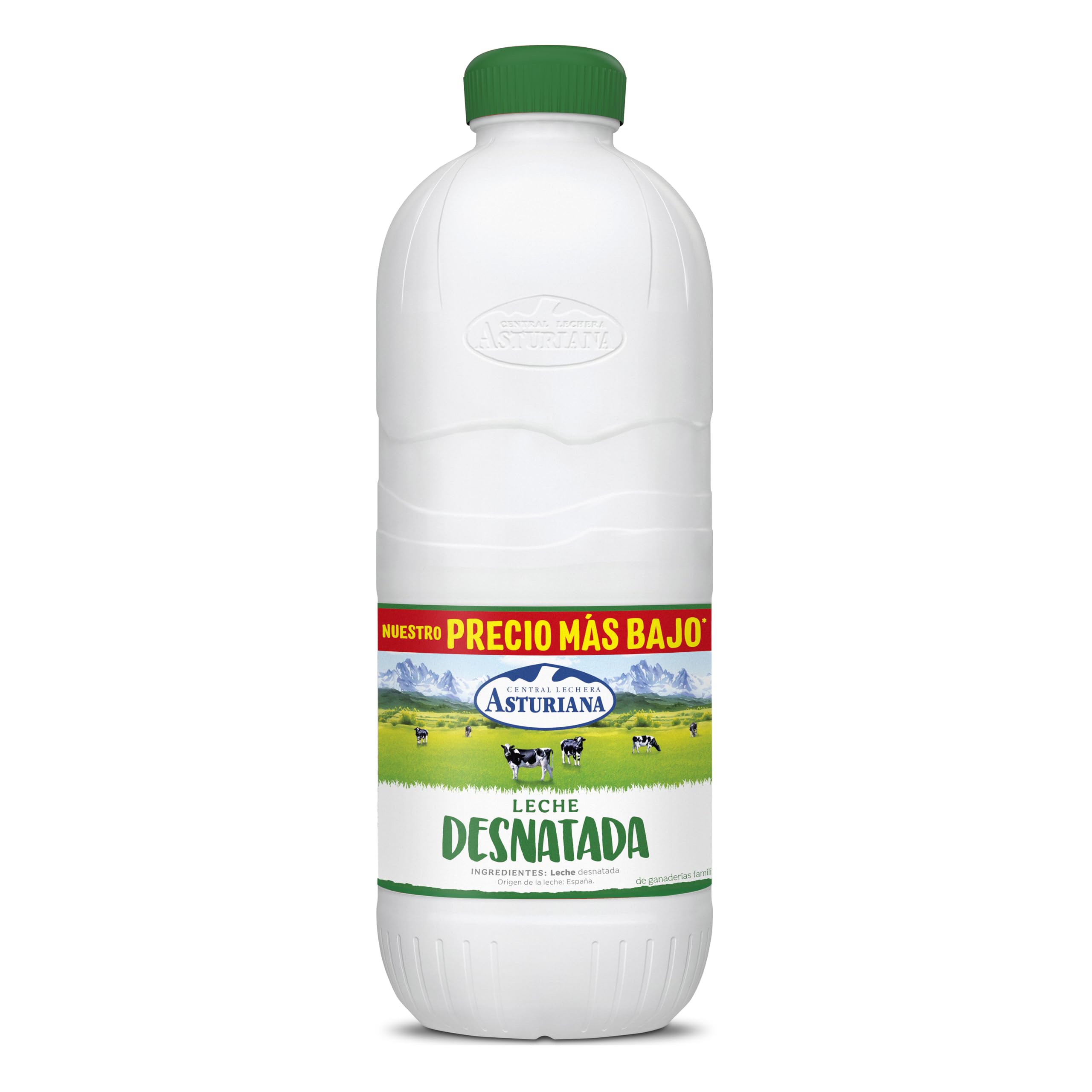 Central Lechera Asturiana Leche Desnatada, Botella 2.2L