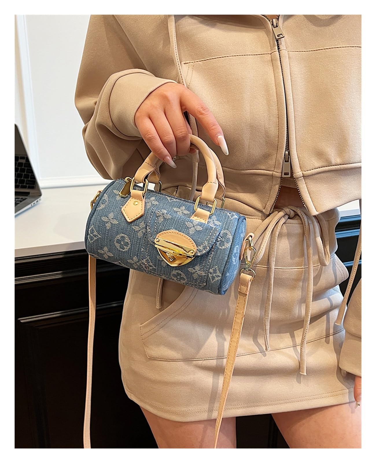 Bolso Vaquero Bolso vaquero for mujer, versátil, bandolera tipo mensajero