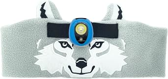 Big Discoveries WildLight Headband Headlamp - Fleece Headband with Bright LED Head Lamp for Kids | Fun Toy Headlight for Boys, Girls, or Adults | Headlamps for Camping, Hiking, Party, or Reading