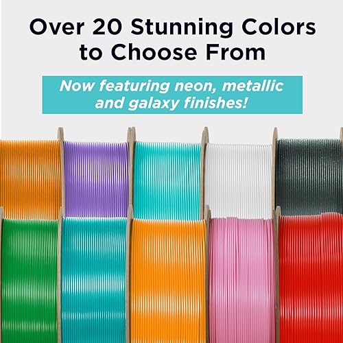 Miniatura 3 de Polymaker Filamento ABS con purpurina de 0.069 pulgadas, filamento de impresora 3D de ABS morado galaxia de 0.069 pulgadas, resistente al calor, 0.2