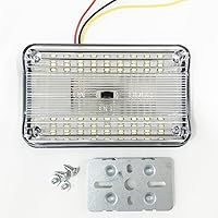 Vista 6 de Repuesto de Luz de Domo de Auto 12v-LEDLight de 4,3 pulgadas- 36 LEDs Blancos RV – Lámpara con Interruptor de Puerta Slim Luces de Techo