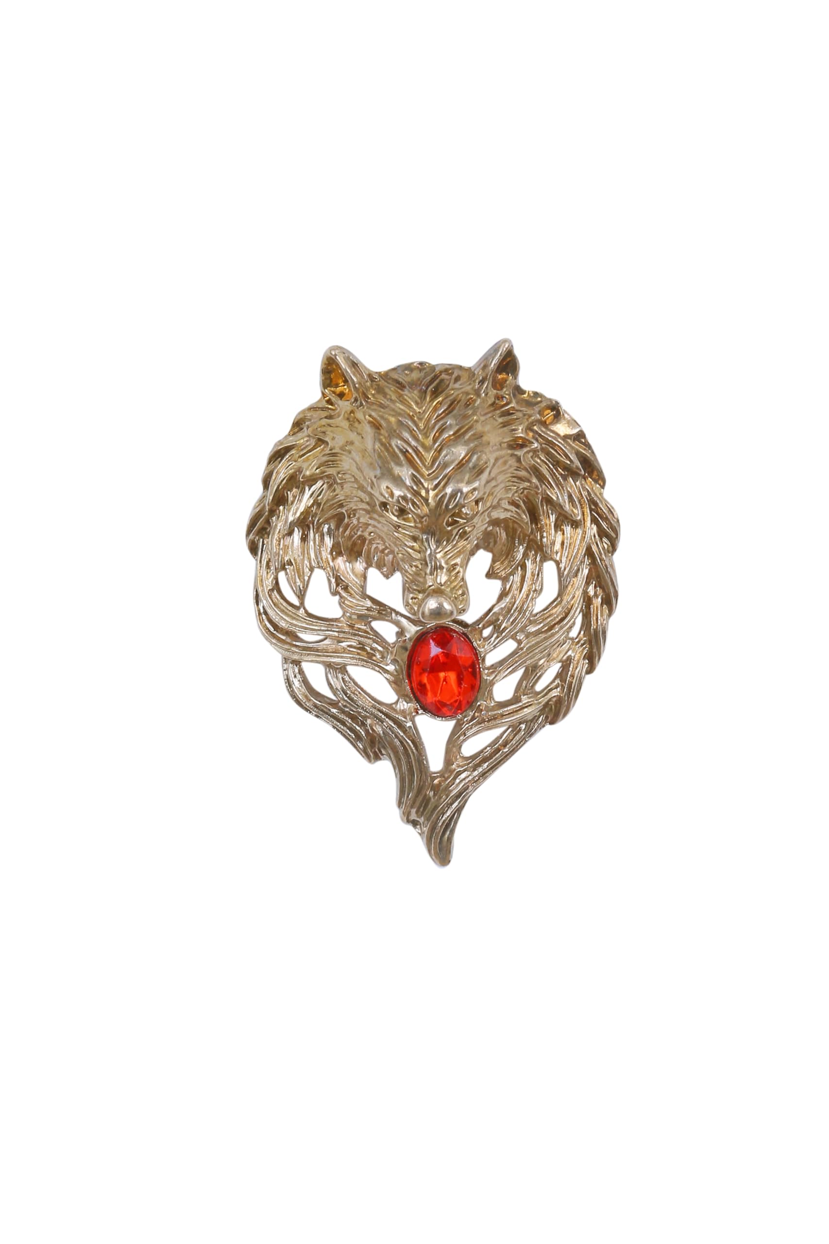 Voxon Tiger Head Brooch Pins. Gold Silver Animal Lapel Pin,Charm Lion Coat Collar Brooch for Men Suit Pin (Gold Red) (B0D312P4HL) Amazon Price History, Amazon Price Tracker