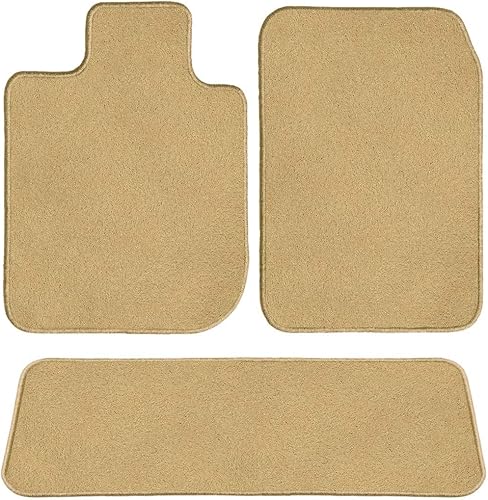 GG Bailey d4709a-s2b-bge Dos Fila Set Custom Fit Piso Esteras para Select Ford F-350Super Duty Modelosde Fibra de nailon Beige