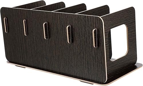 Uonlytech Soporte de exhibición de CD, soporte de exhibición de registros, cajas organizadoras, soporte de revista, cajas de almacenamiento para