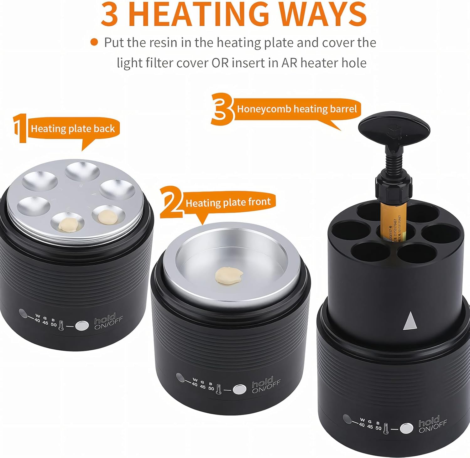 Dental Resin Composite Warmer 40℃-50℃ | Adjustable Heater with Light Filter Cover for Adhesive Flow