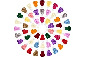 60Pcs Mini Knit Hats: Cute Accessories for Crafting, Parties, and Decor