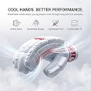 WHITEDOT Sports Winged Cricket Batting Gloves||Suitable for Boys|Small Right Hand||White for Aspiring Cricketers | Ideal for Training and Matches | Young cricketers |, Leather gallery image