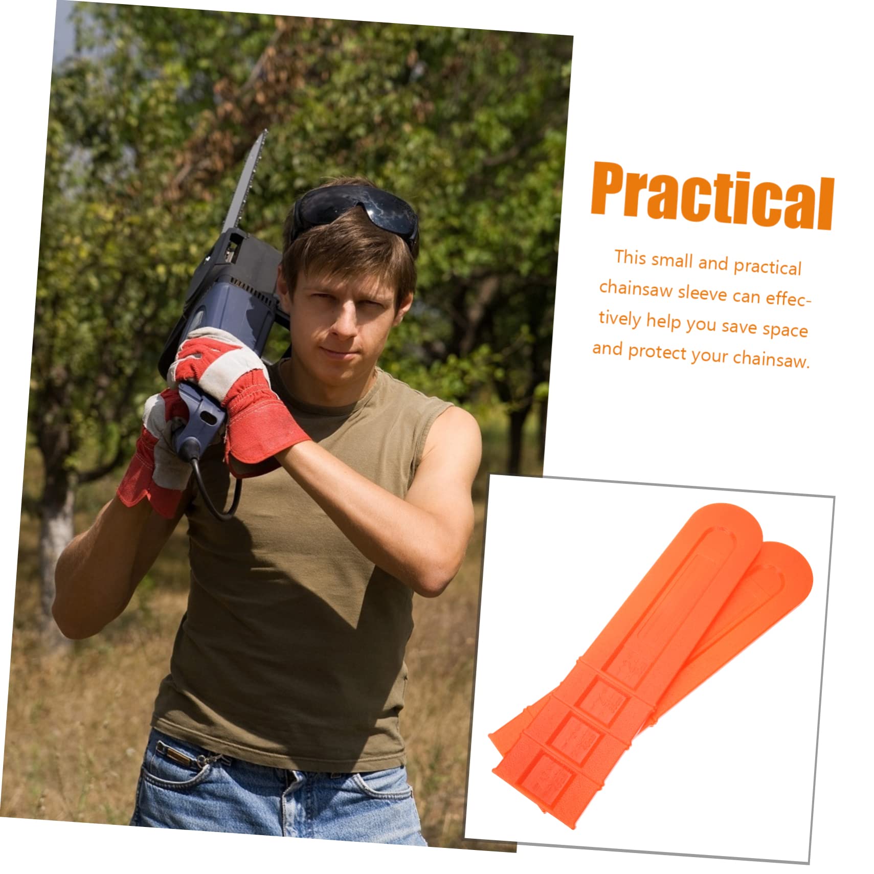TOYANDONA 2 Series Funda Protectora Para Motosierra De De Seguridad Para Barra De Motosierra Protección Duradera Y Práctica Almacenamiento 8 Piezas*2